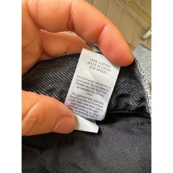 PacSun High Waisted Straight Black Eco Jeans, 25 - Picture 9 of 9